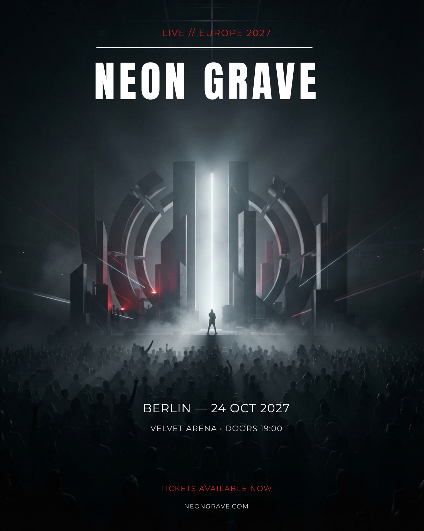Neon Grave — live Europe 2027