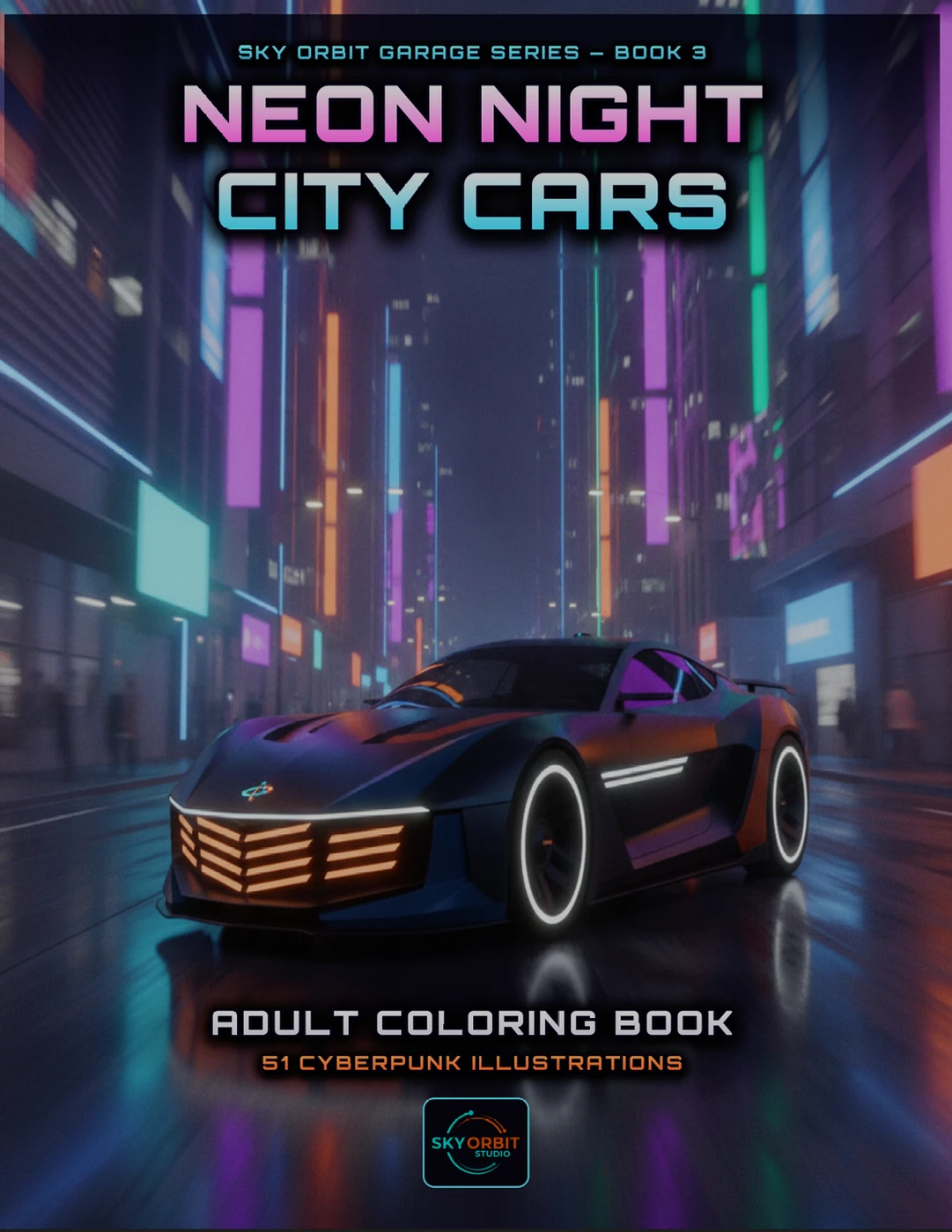 Neon Night City Cars